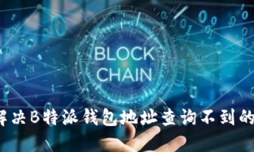 如何解决B特派钱包地址查询不到的问题？