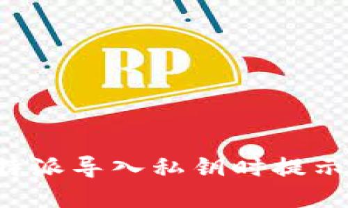 如何解决B特派导入私钥时提示错误的问题